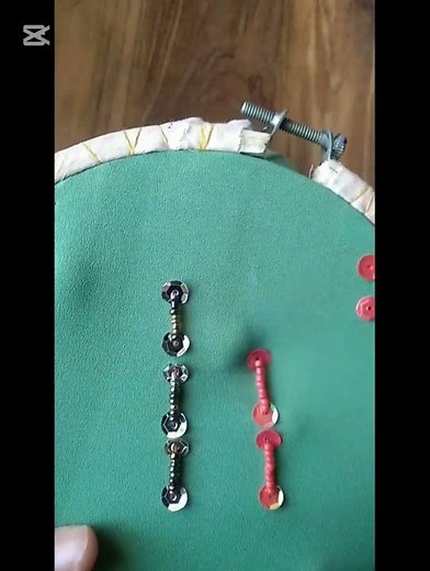 ✨ Sequin and Beads Tutorial for Beginners | Easy Hand Embroidery Design#diy#craft#beads