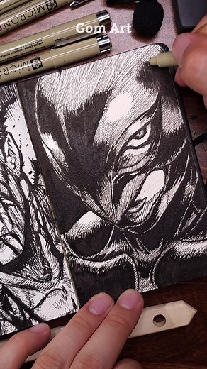 ASMR Drawing GRIFFITH - How to Draw Dark Fantasy Anime Characters