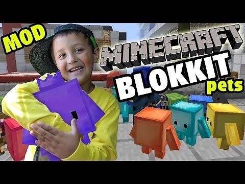 Minecraft: Blokkit Pets Mod - Mike & Dad Adventure (Showcase Fun!)
