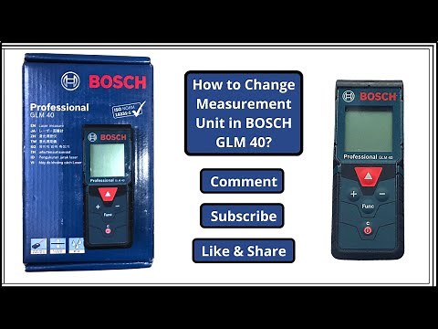 How to Change Measurement Unit in BOSCH GLM 40? | Change unit of measure in GLM 40 | Feet to Meters