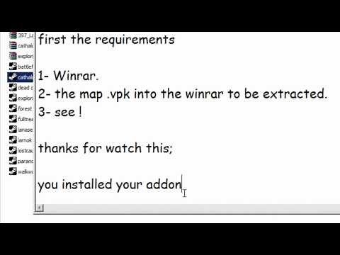 How to install addons Alien Swarm