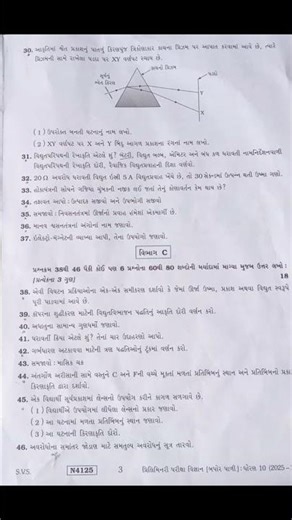 STD 10th Sam 2 paper gujarati medium science paper #2026