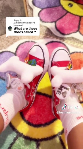 Customized Red Low Top Converse Essentials