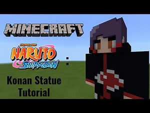 Minecraft | How To Make a Konan Statue (Naruto Shippuden)