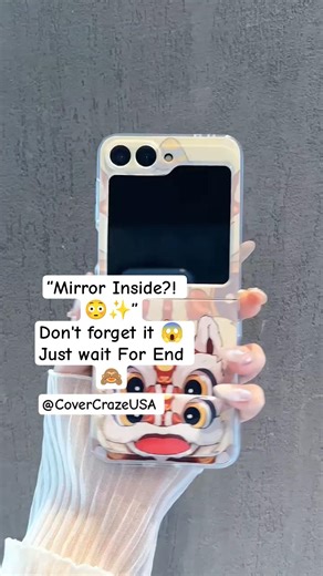 Chinese Lion Dance Foldable Case Turns Into Mirror 😍🔥 #CoverCrazeUSA #Shorts