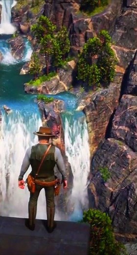 Rdr2 Waterfall #rdr2 #naturesounds #relaxingsounds #arthurmorgan #fyp #rdr2ambience
