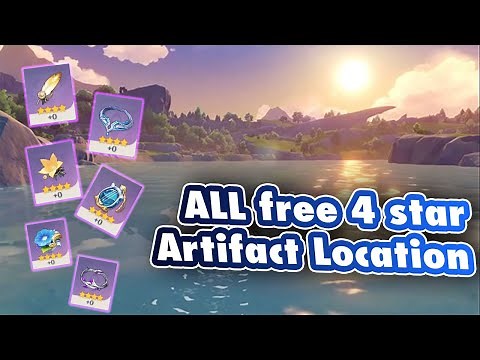 All Free 4 Star Artifact Location at Mondstadt