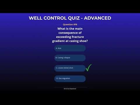 Well Control Quiz – Advanced | Questions 11–20