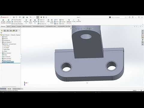 How to model 3d Belt Roller Support in solid works