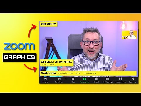 EASY! Add GRAPHICS to ZOOM with H2R GRAPHICS V2 and OBS (Logo, lower thirds, ticker, countdown)