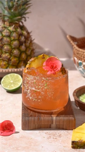 ✨ Tropical Aperol Margarita | Summer Refreshing Cocktail Recipe 🍹#drink #pineapplejuice #fruitjuice