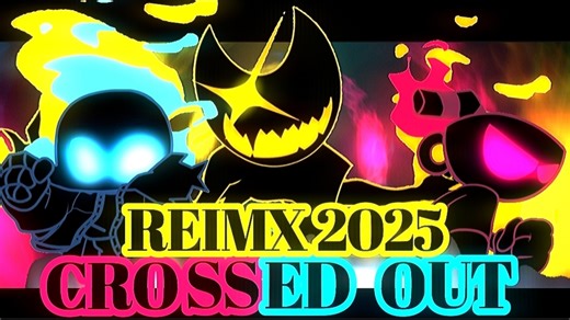 FNF模组indie cross 曲目：Crossed Out REIMX 2025[和平线] 《神曲》