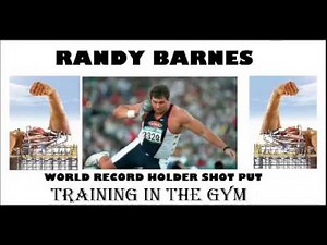 world recordholder shot put Randy Barnes training in the gym
