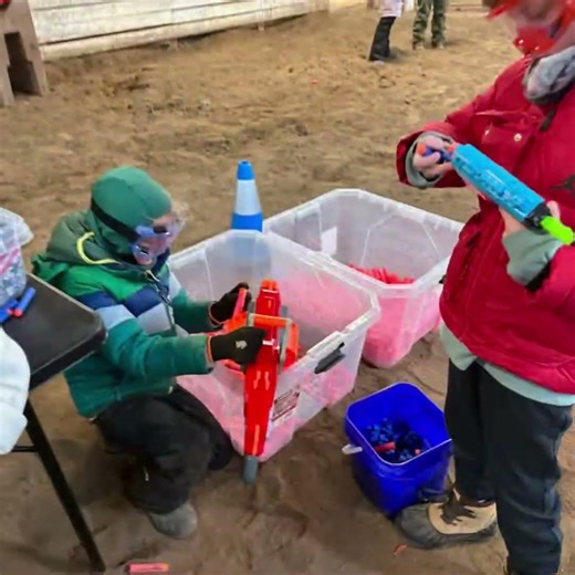 Epic Nerf Birthday Party in a Barn (Kids + Parents Battle!) | Greenwood, IN