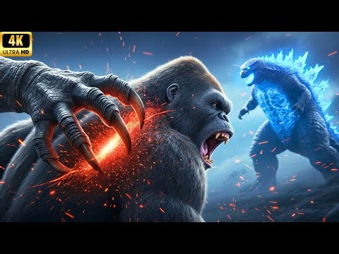 EPIC CLASH! King Kong & Godzilla vs Rex Prime | Nuclear Awakening of the Prehistoric Tyrant