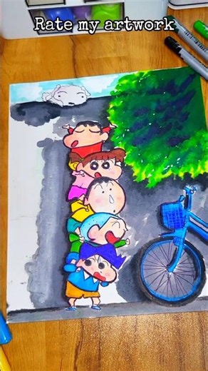 Wait for the Kasukabe Defense Group Art Reveal!✨️#CrayonShinChan