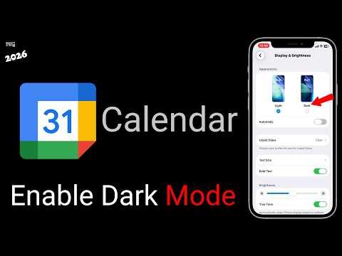 How to Turn On Dark Mode in Google Calendar (2026)?
