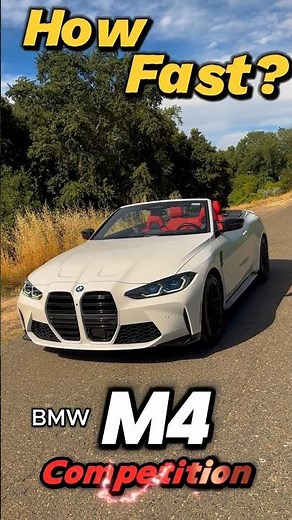 0-60 mph in a BMW M4 Competition!