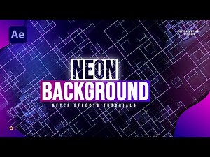 NEON Lights Animation in After Effects - After Effects Tutorial