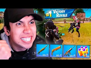 GANANDO EN FORTNITE SOLO CON ARMAS AZULES