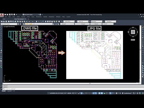 AutoCAD to JPG (high quality) || AutoCAD to image file