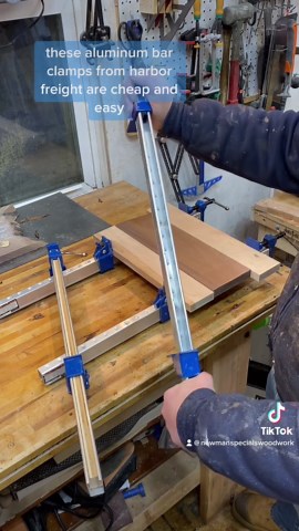 Harbor Freight clamp hack to make it useful #woodworking #woodworkingtools #diy