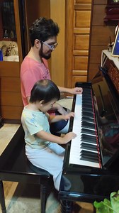 44 reactions · 7 comments | A rare moment with my son Elbert Rasay and grandchild Sinag Rasay on the piano playing Blue Moon. | Elsa Cruz Rasay | Facebook