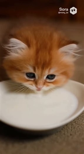 [ASMR] Food Coma: Milk Drunk Kitten 🍼😻#shorts #ASMR #kitten #cat #milk #purring #sleepycat #asmrpet