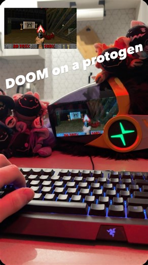 TARS on Instagram: "After many requests, here is DOOM on my protogen, I will be posting other games soon! #protogen #doom"