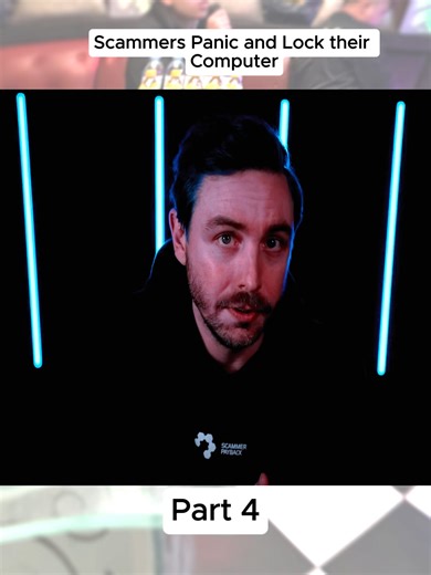 Scammers Panic and Lock their Computer