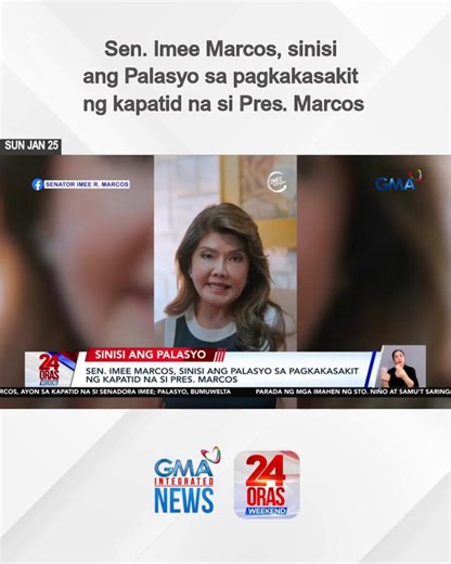 Sinisi ni Senadora Imee Marcos ang mga taong nakapaligid kay Pangulong Bongbong Marcos kaya siya nagkasakit. Tugon naman ni Palace Press Officer, Usec. Claire Castro, huwag gawing biro ang kalusugan ng pangulo. | GMA News
