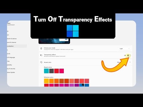 How to Turn Off Transparency Effects on Windows [NEW]
