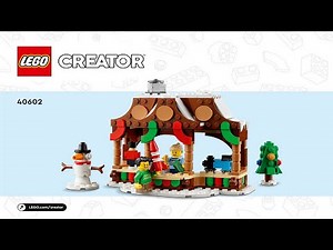 LEGO instructions - Seasonal - 40602 - Winter Market Stall
