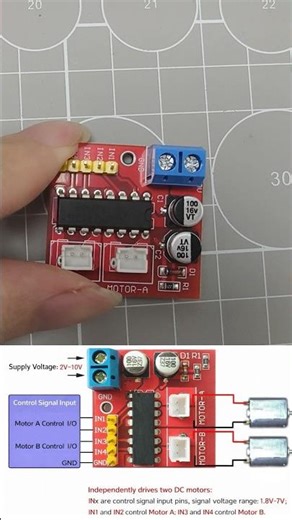 XY-2.5AD 2.5A dual motor drive module forward reverse PWM speed regulation dual H-bridge #dcmotor