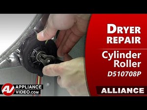 Speed Queen Dryer - Loud Screeching Noise - Cylinder Roller Repair and Diagnostic