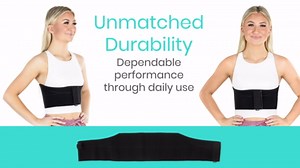 Vive Broken Rib Brace for Women, Men - Rib Cage Support Belt for Fractured, Cracked, Broken or Bruised Ribs - Post Surgery Compression Garment Wrap - Diastasis Recti Belly Band