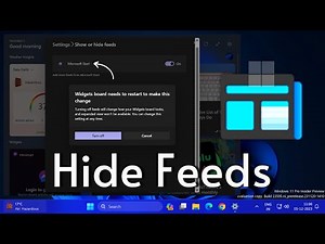 Windows 11 23H2: Show or Hide Feeds in Widgets (Enable New Feature)