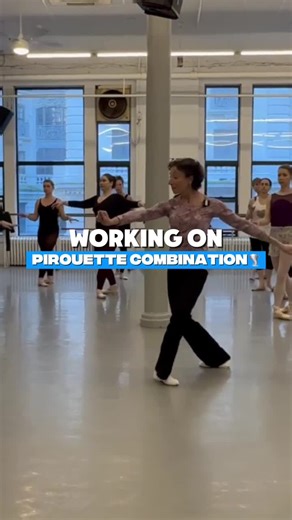 Working on pirouettes with Ms. Elena — try out this combination and feel the control from start to finish! 🩰✨ @elena.kunikova Comment “ONLINE CLASS” and we’ll send you the link to join her virtual classes! #elena.kunikova #BalletWorldConnected | Elena Kunikova