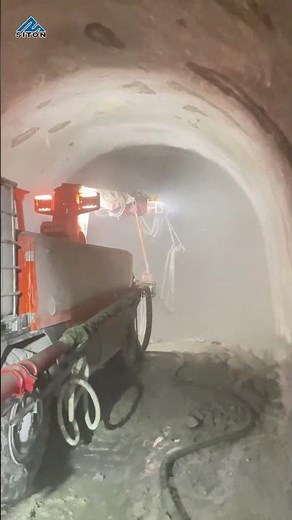 Siton Shotcrete Sprayer Efficient Concrete Support for Tunnel Construction!