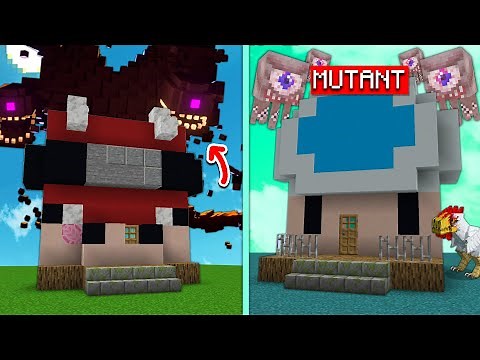 Base Sécurisée Minecraft VS Mobs Mutants Cheatés !