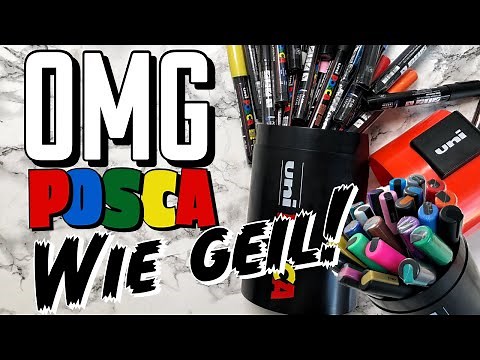 ICH BEMALE ALLES! - POSCA MARKER IM TEST | REVIEW & UNBOXING