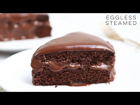 Moist chocolate banana cake | steamed / no oven / no egg