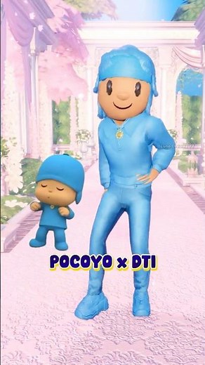 Pocoyo Dance Trend in DTI 😝 #dresstoimpress #robloxmemes #roblox #shorts