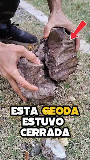 WHAT'S INSIDE THIS GEODE?💎 #geodes #shorts #crystals #minerals #nature #sonofthepachamas