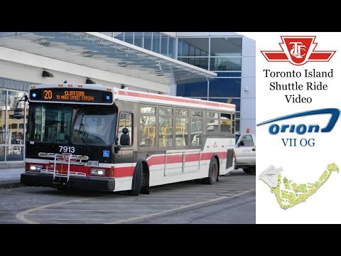 TTC Toronto Island Shuttle Ride Video | Orion VII OG 7913