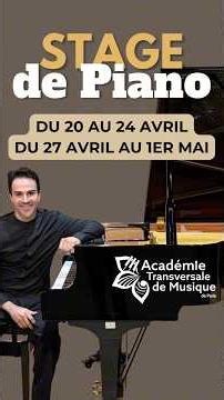 Stage de Piano - 5 jours intensifs pour débuter ou améliorer son jeu !