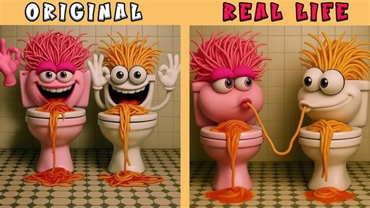 甜炸了！Brainrot 梗图的恋爱逆袭，原版 vs 现实生活动画搞笑又好磕!