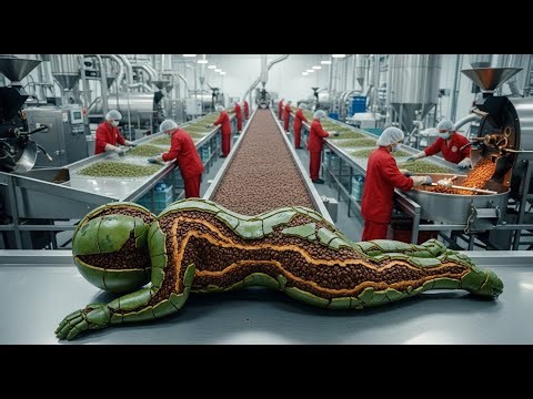 Inside a Modern Coffee Processing Plant From Green Coffee Beans to Roasted Coffee Entire Process