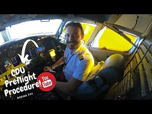 How to perform CDU Preflight Procedure in Boeing 777-300ER