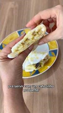Tapioca cremosa de banana #tapioca #lanche #banana